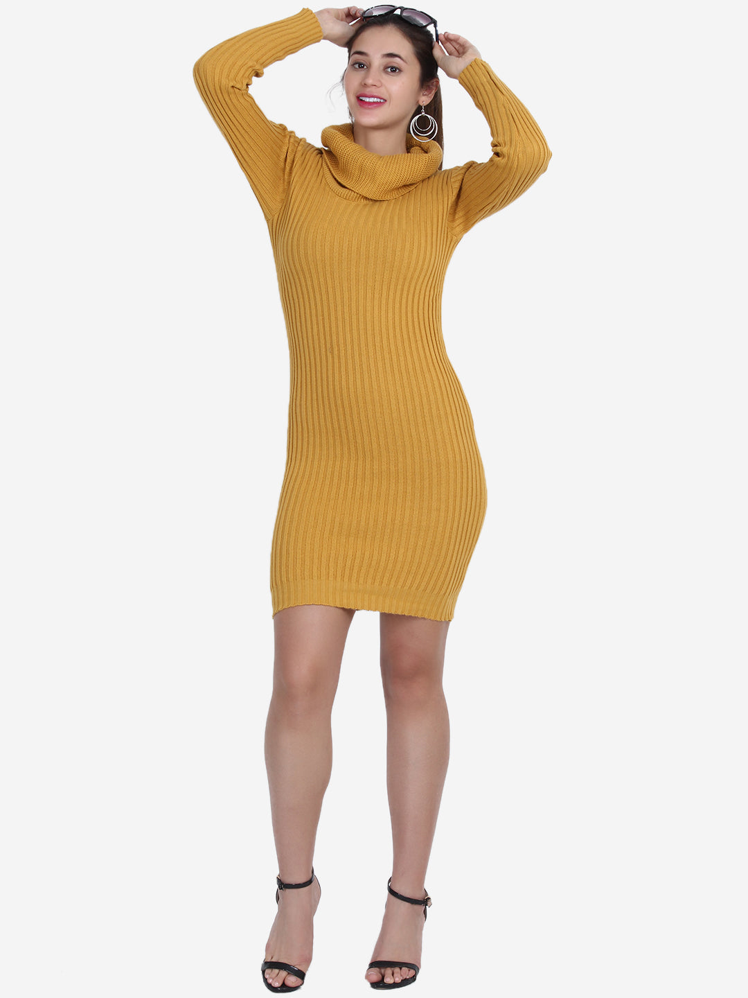 Turtle Collar Bodycon Dress