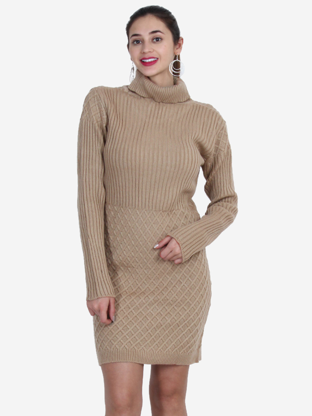 DIAMOND KNIT DRESS