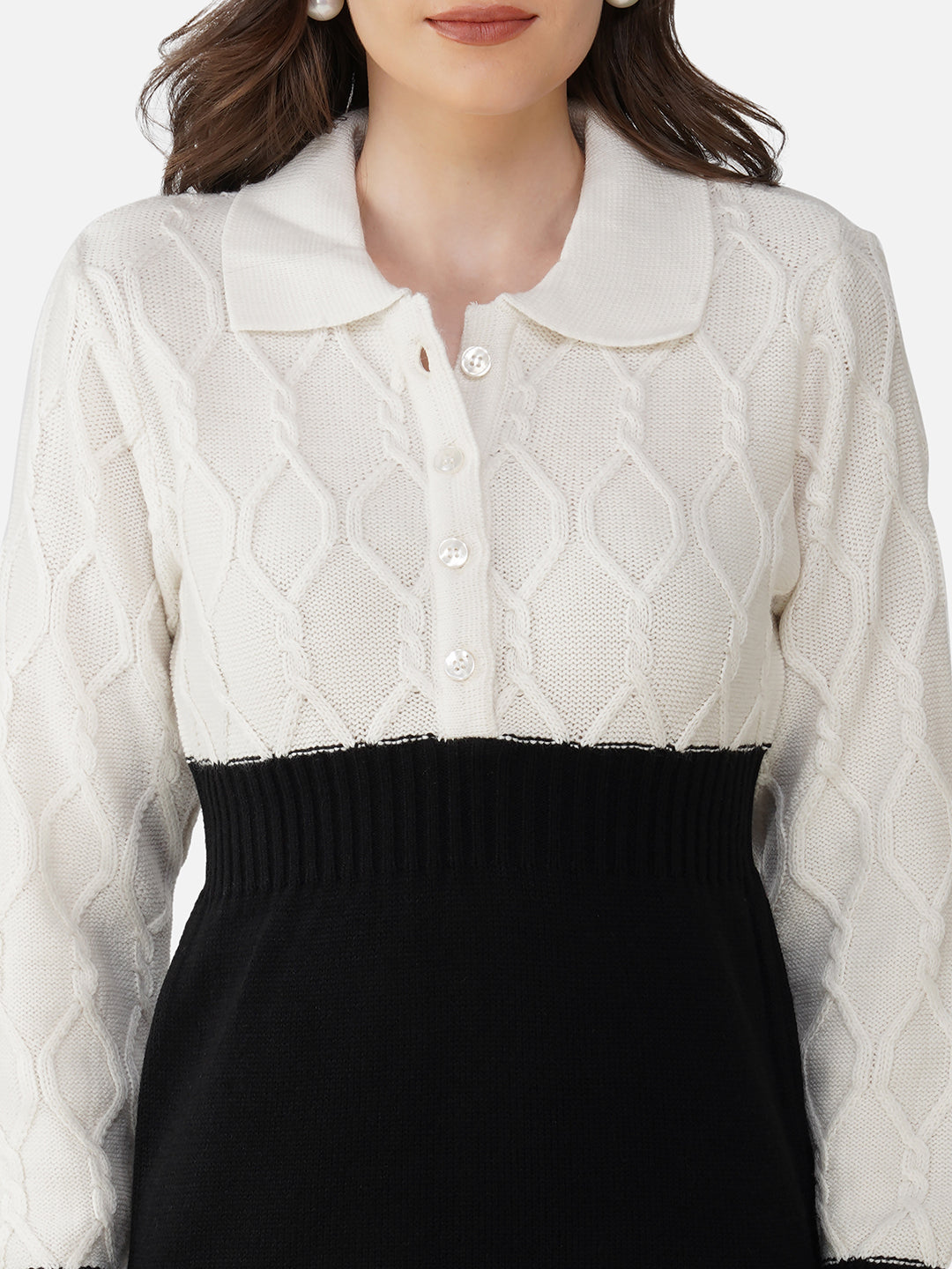 Dragonfruit Cable Shirt Dress