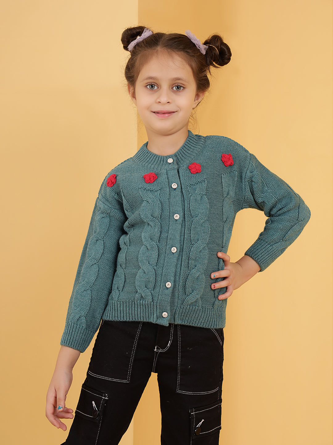 Cable Knit Crochet Cardigan