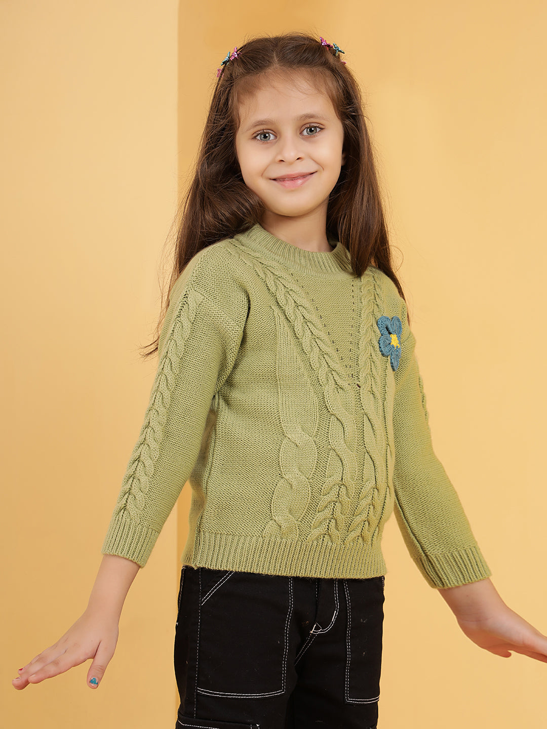 Cable Move Crochet Jumper