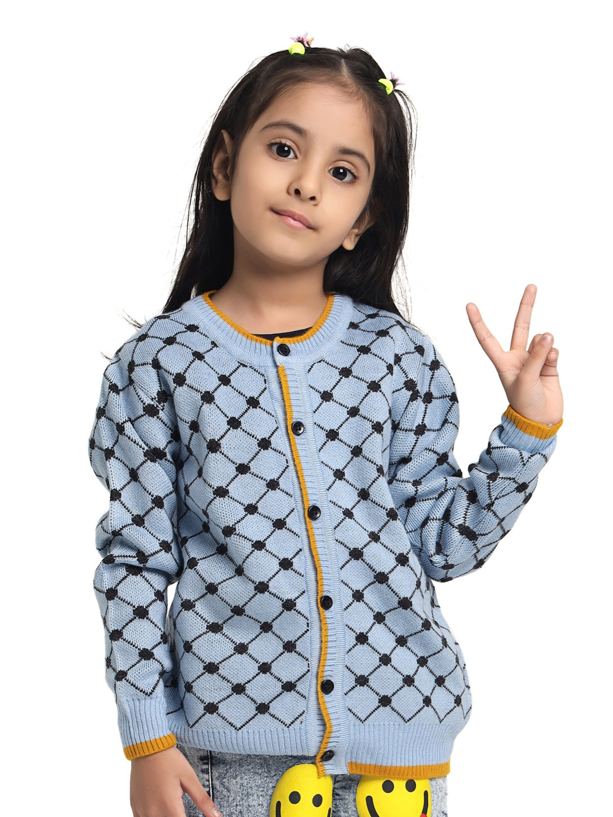 Blue Mesh Pullover