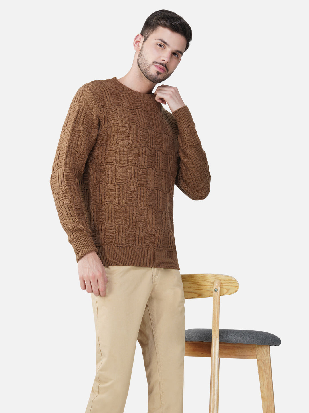 Fluted Caramel Jumper