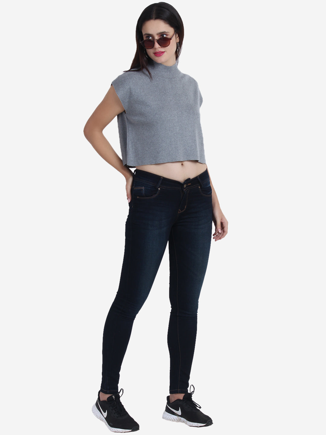 Boxy Sleeveless Crop Top