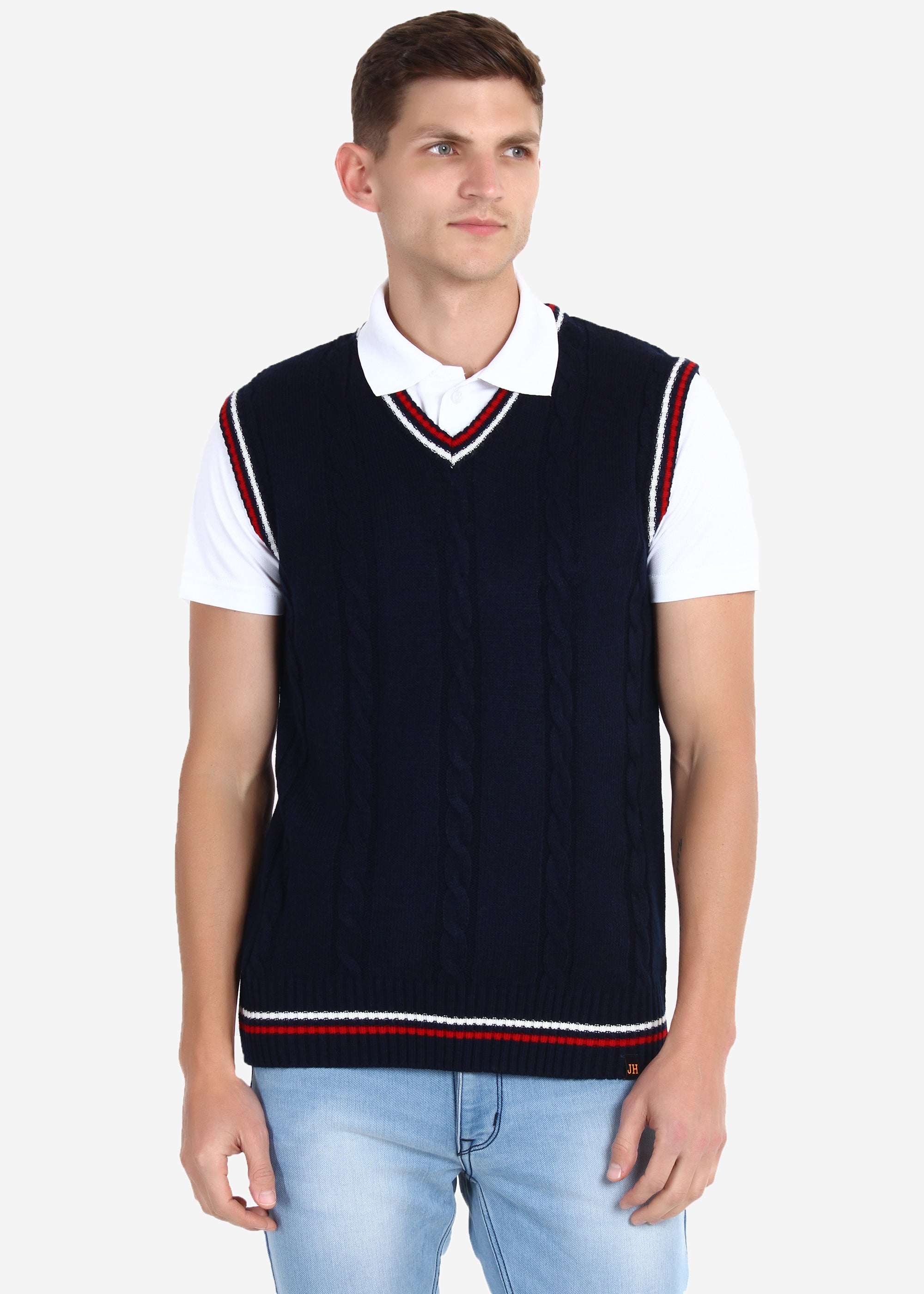 V-Neck Cricket Sweater