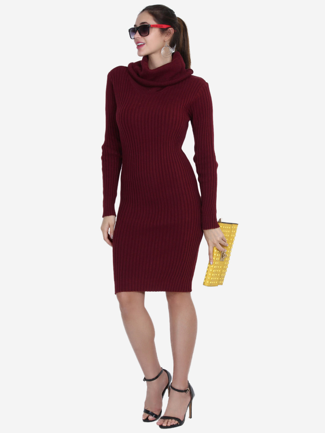 High Neck Jumper Dress