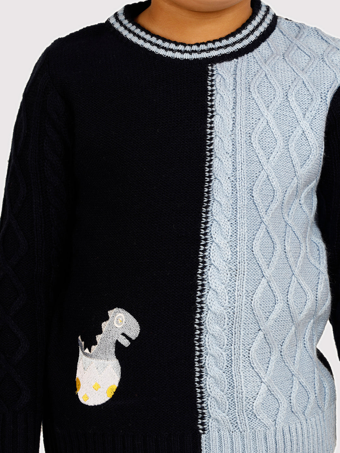 BABY DINO PULLOVER NAVY