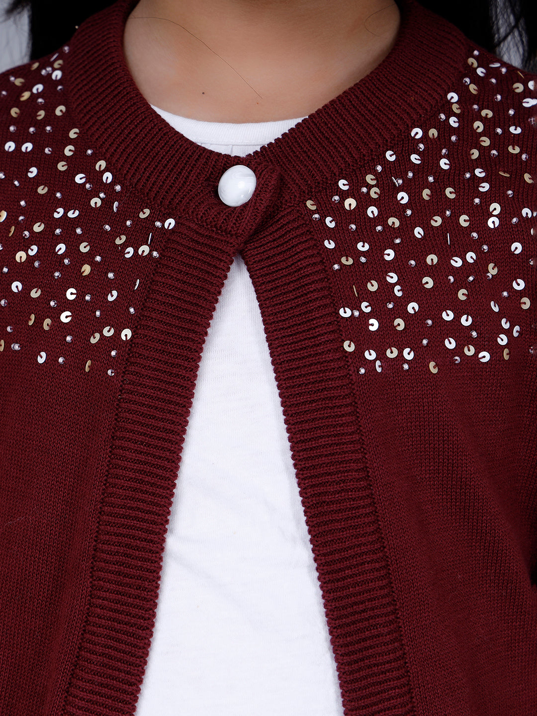 WINE STARRY CARDIGAN