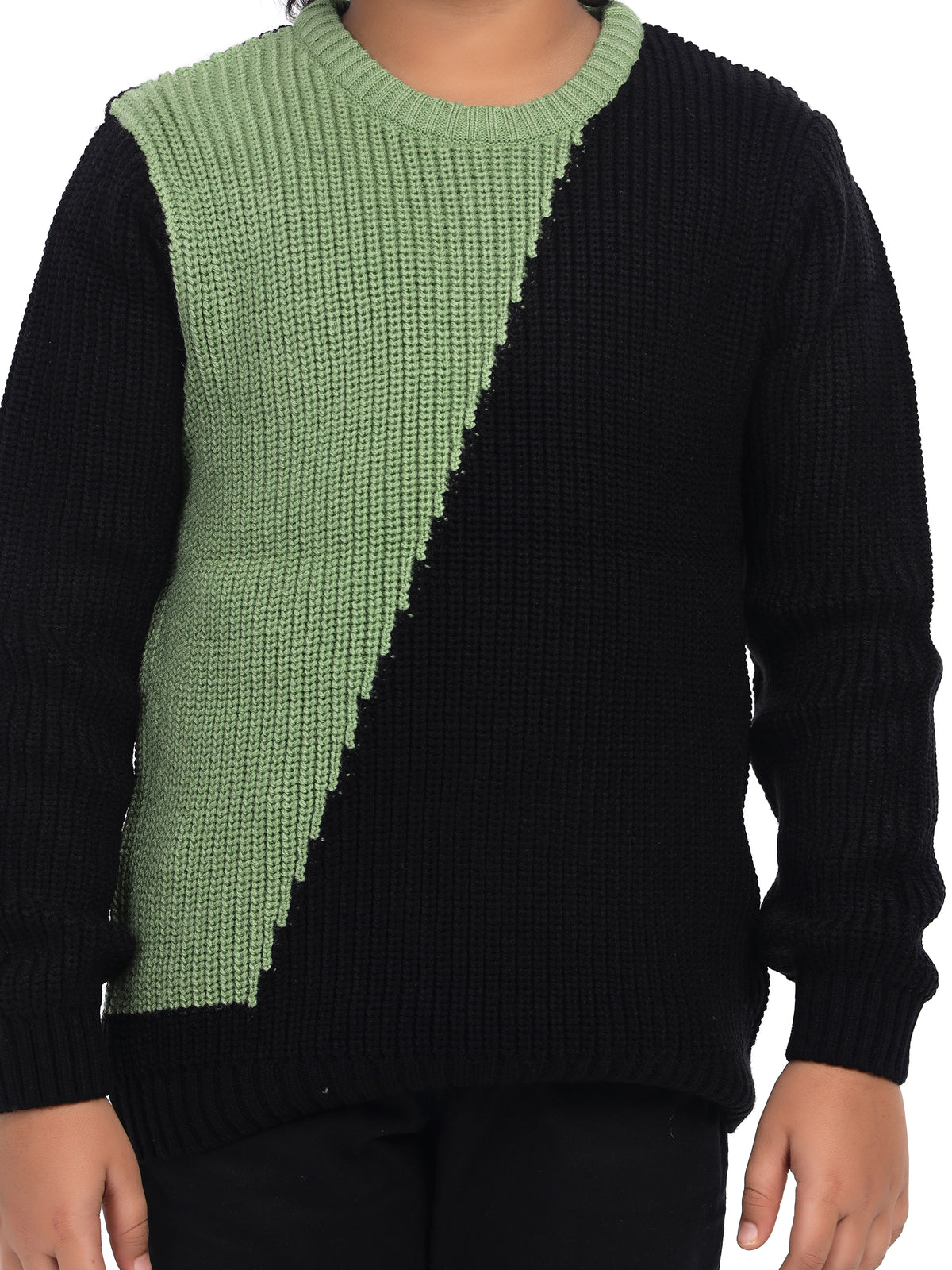 Dual Coloured Abstract Pullover