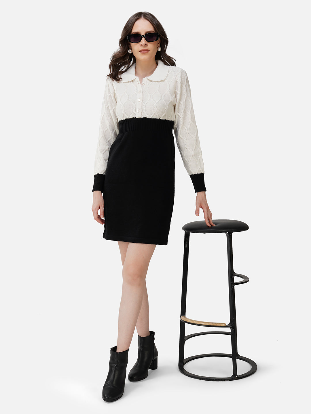 Dragonfruit Cable Shirt Dress