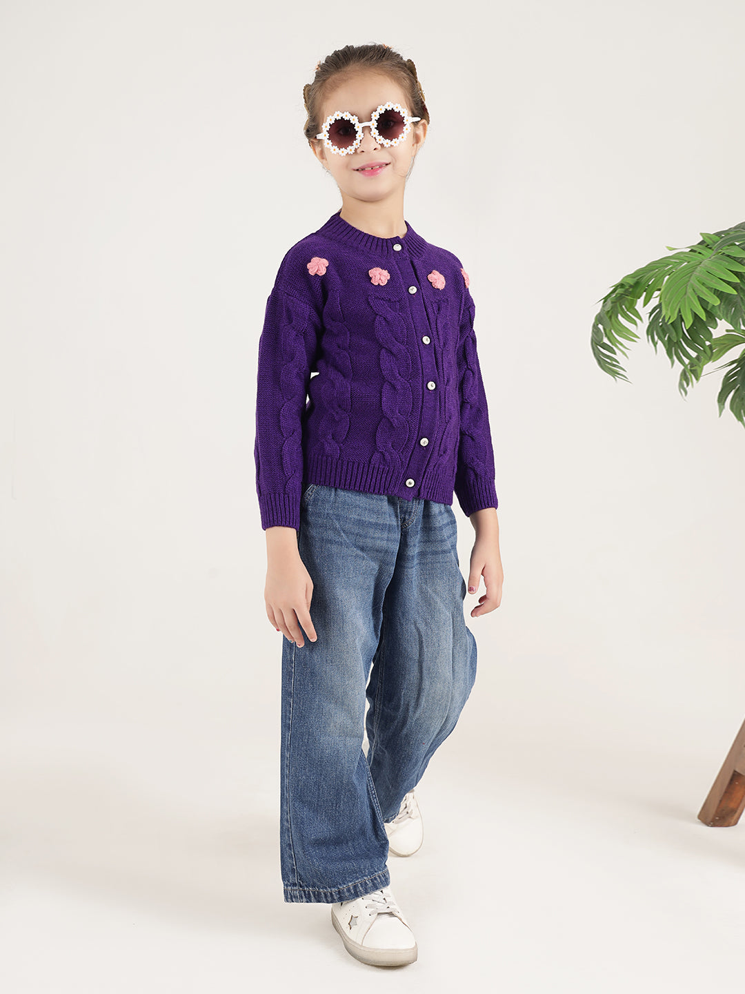 Cable Knit Crochet Cardigan