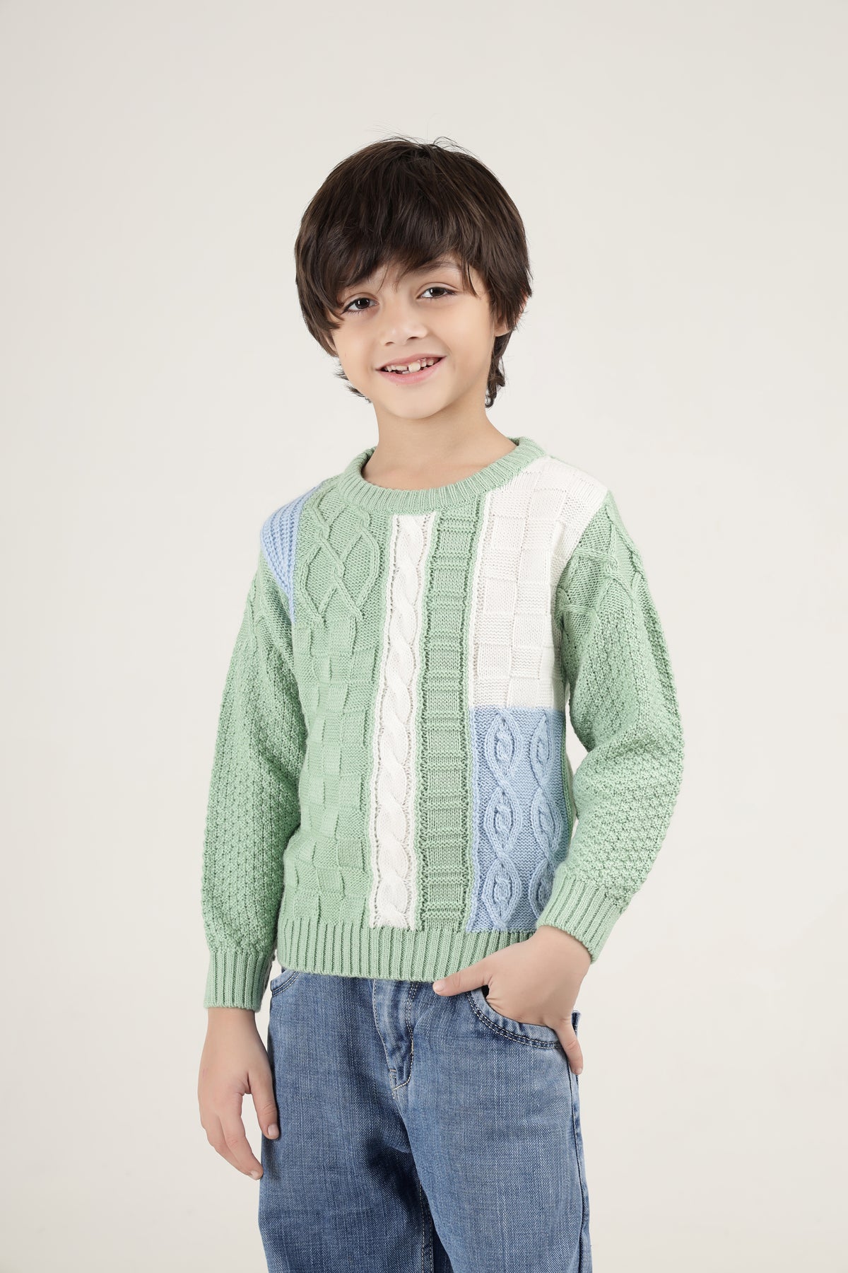 The Minty Cable Knit Sweater