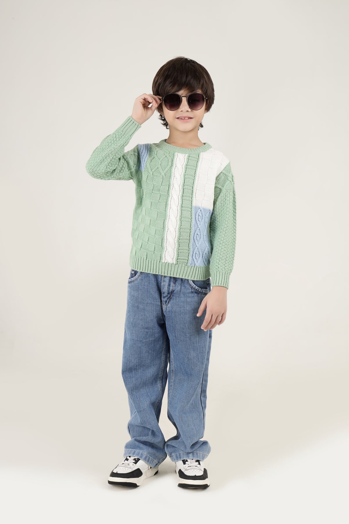 The Minty Cable Knit Sweater