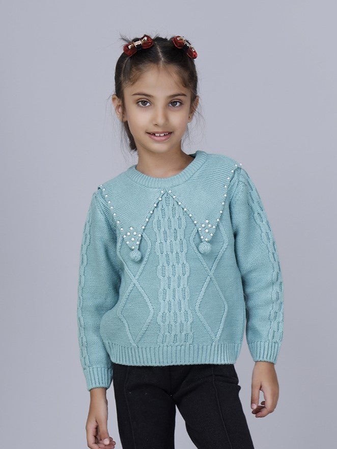 PETER PAN COLLARED PULLOVER