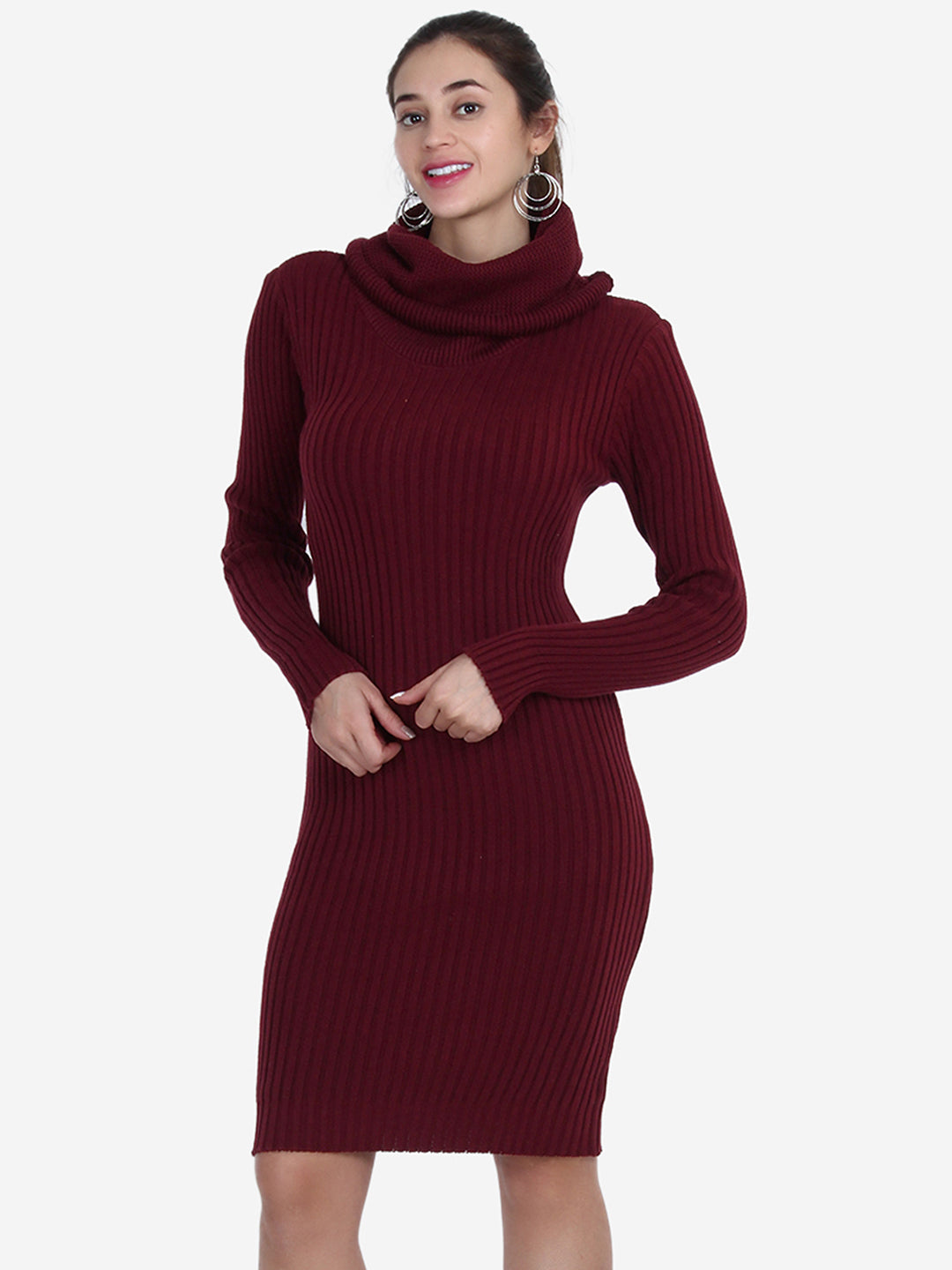 High Neck Jumper Dress