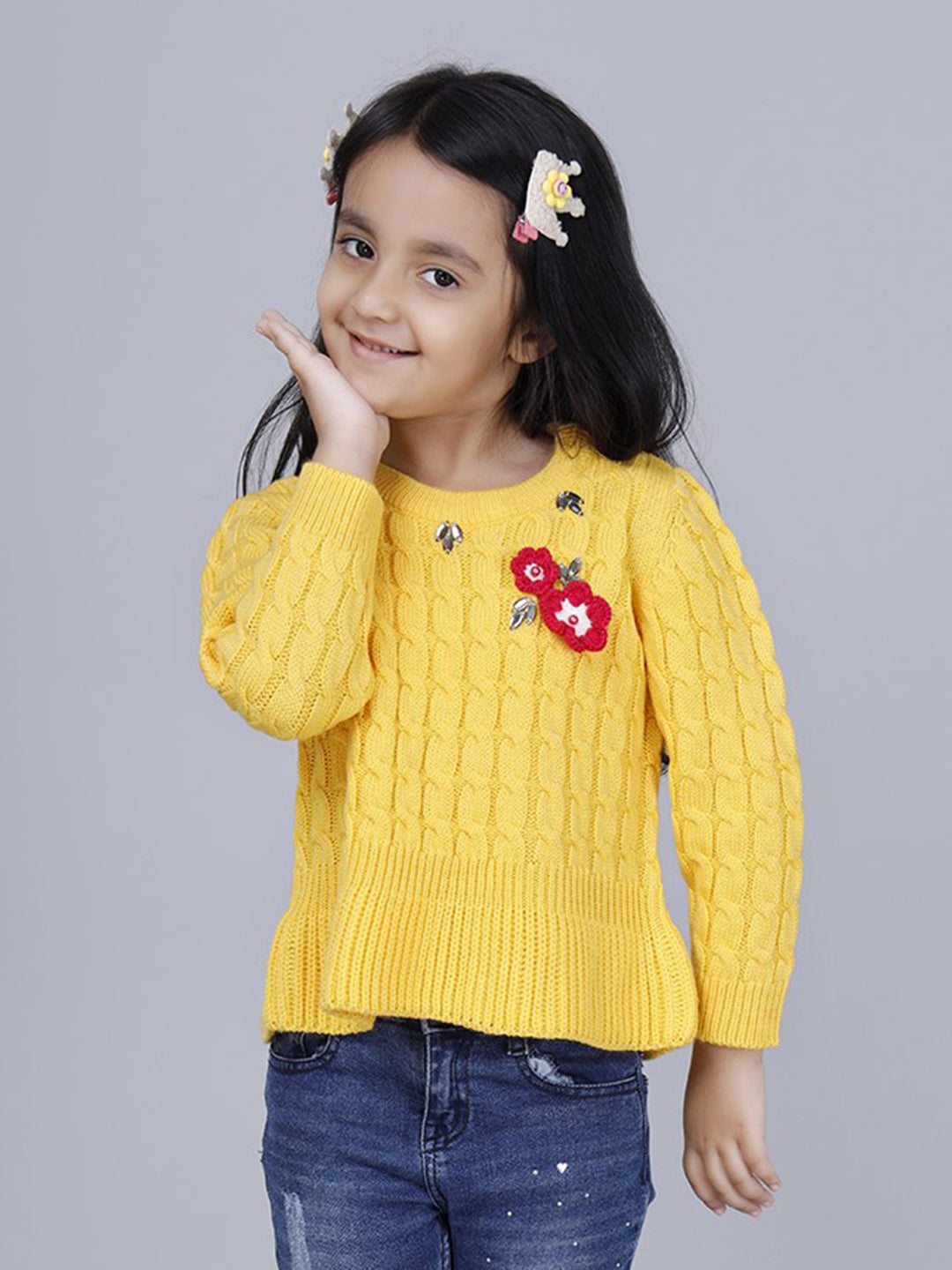 GIRLS DAFFODIL PULLOVER