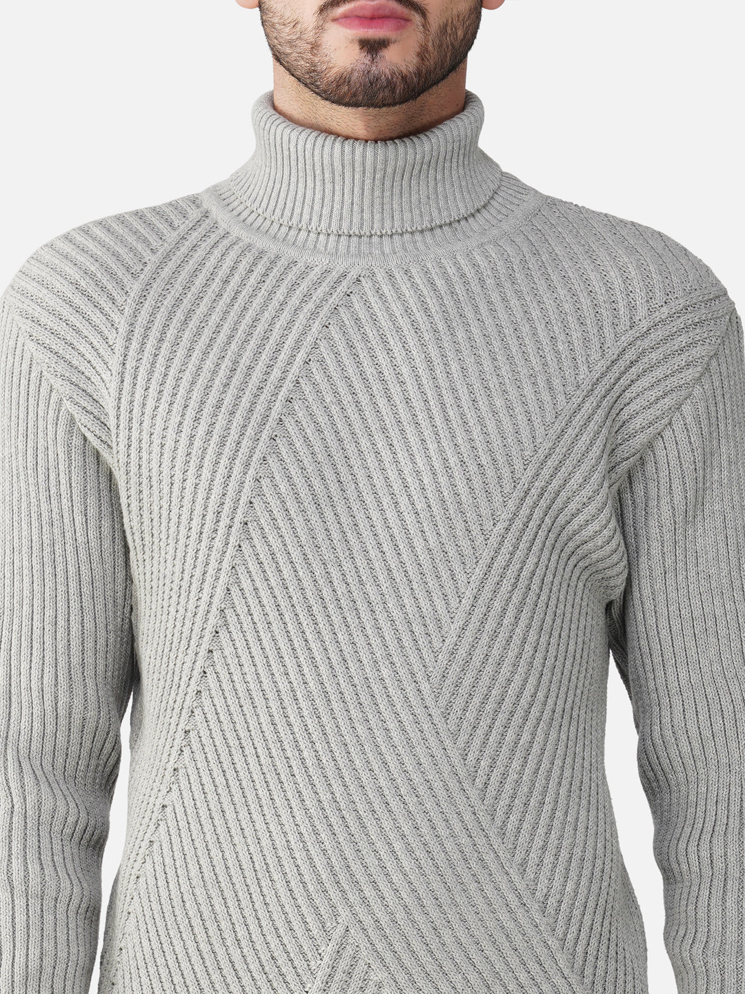 Cross Knit Turtleneck