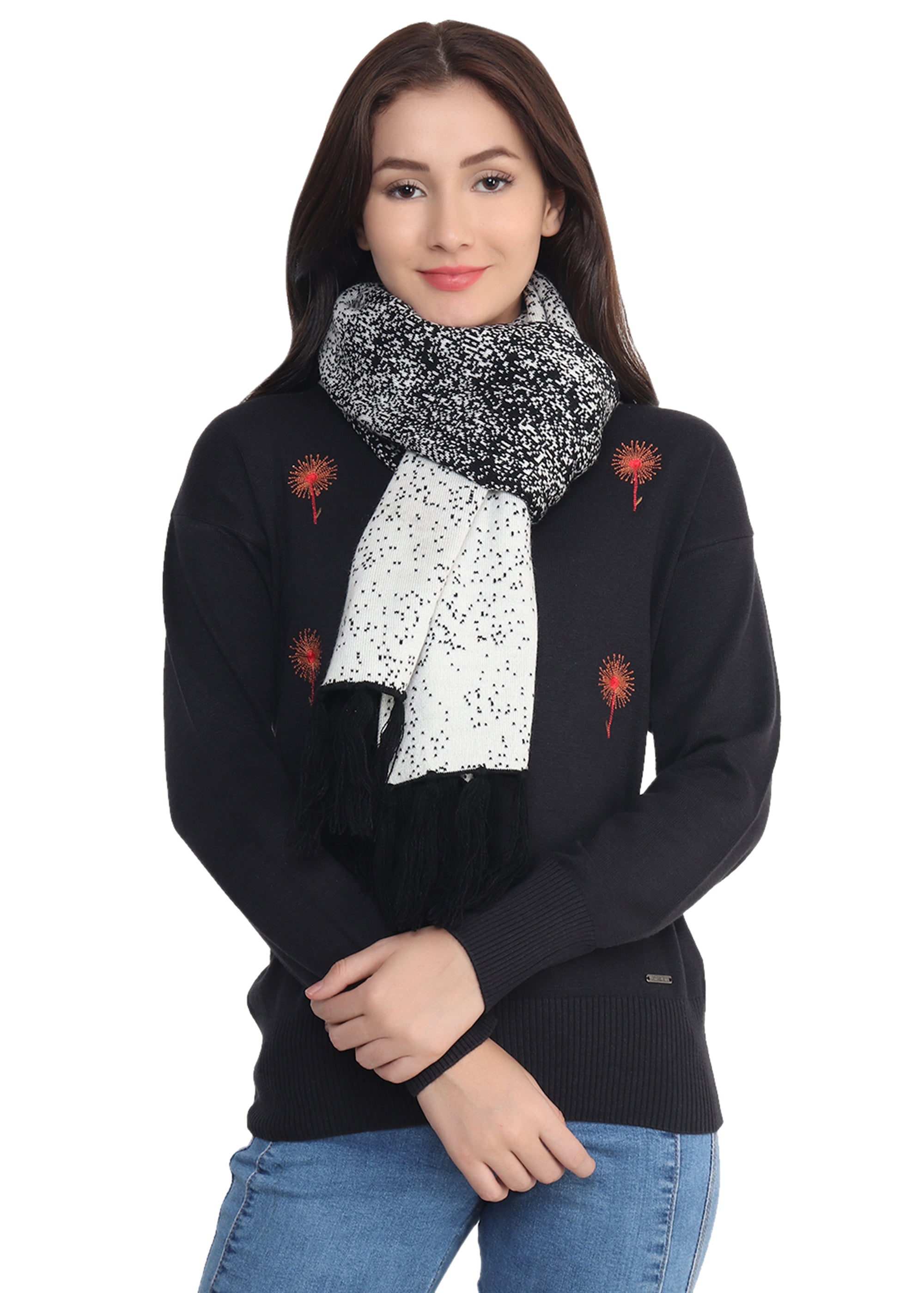 Women Speckled Reversible Mufflers