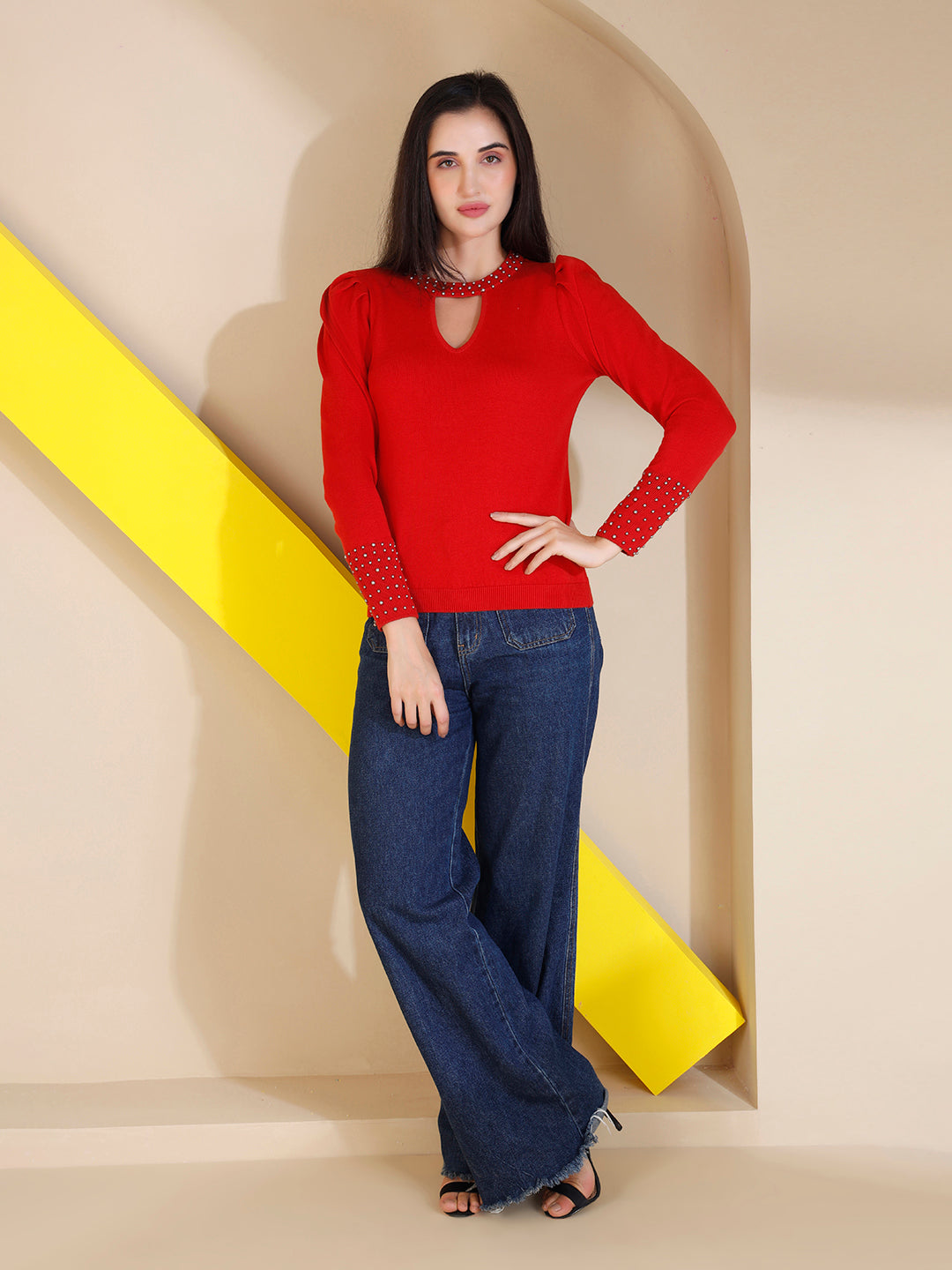 Red Sofia Jumper
