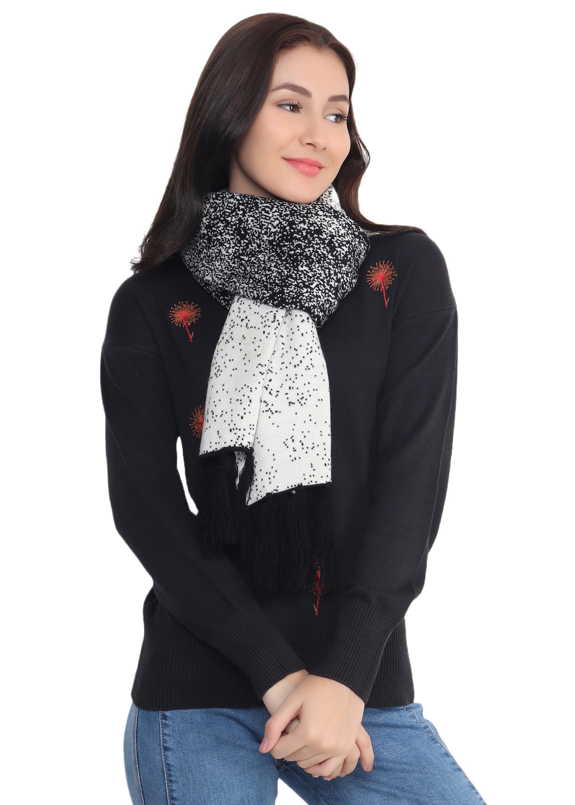 Women Speckled Reversible Mufflers