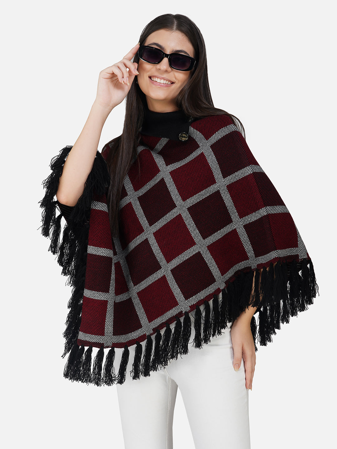 Checker Board Poncho