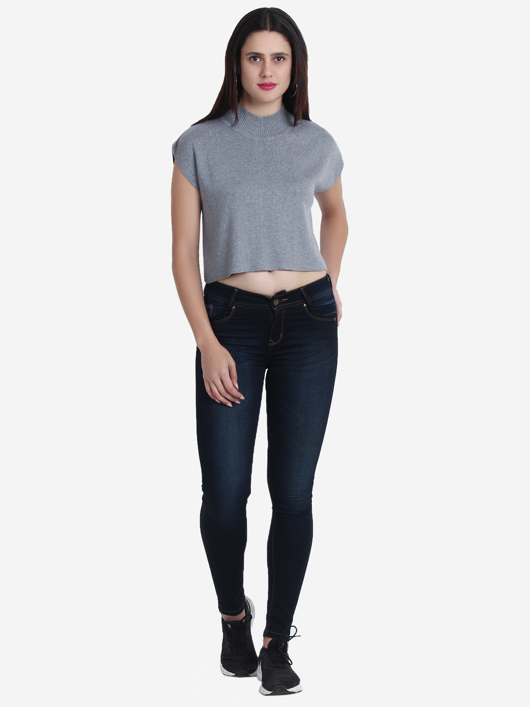 Boxy Sleeveless Crop Top