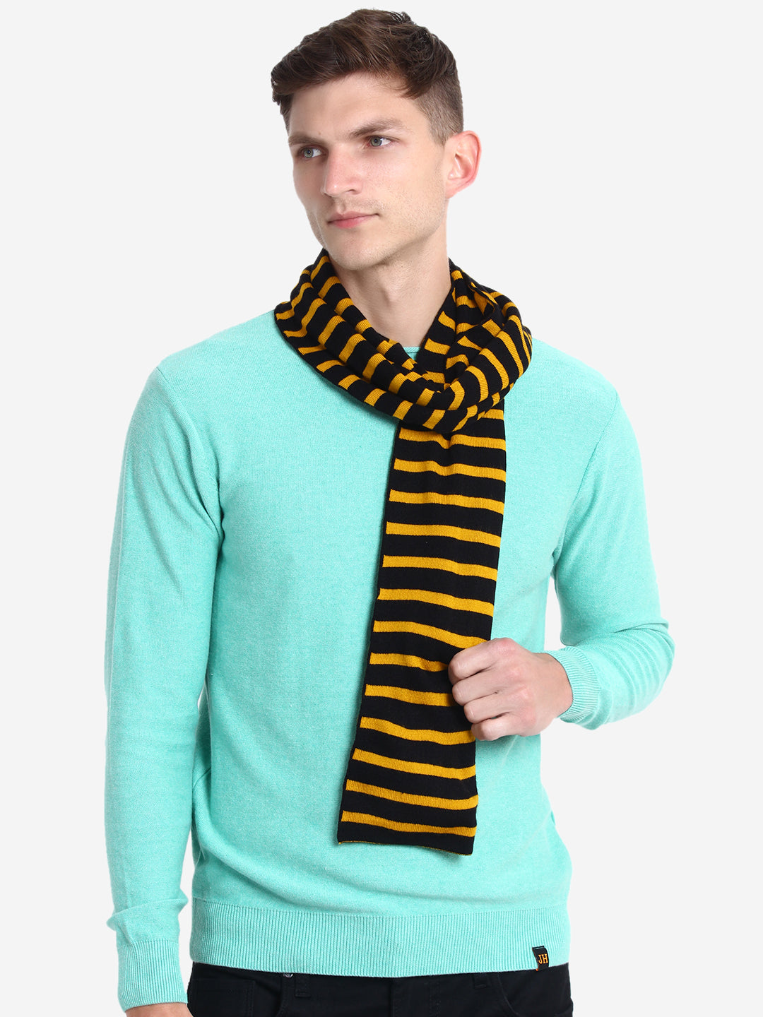 MUSTARD & BLACK MUFFLER