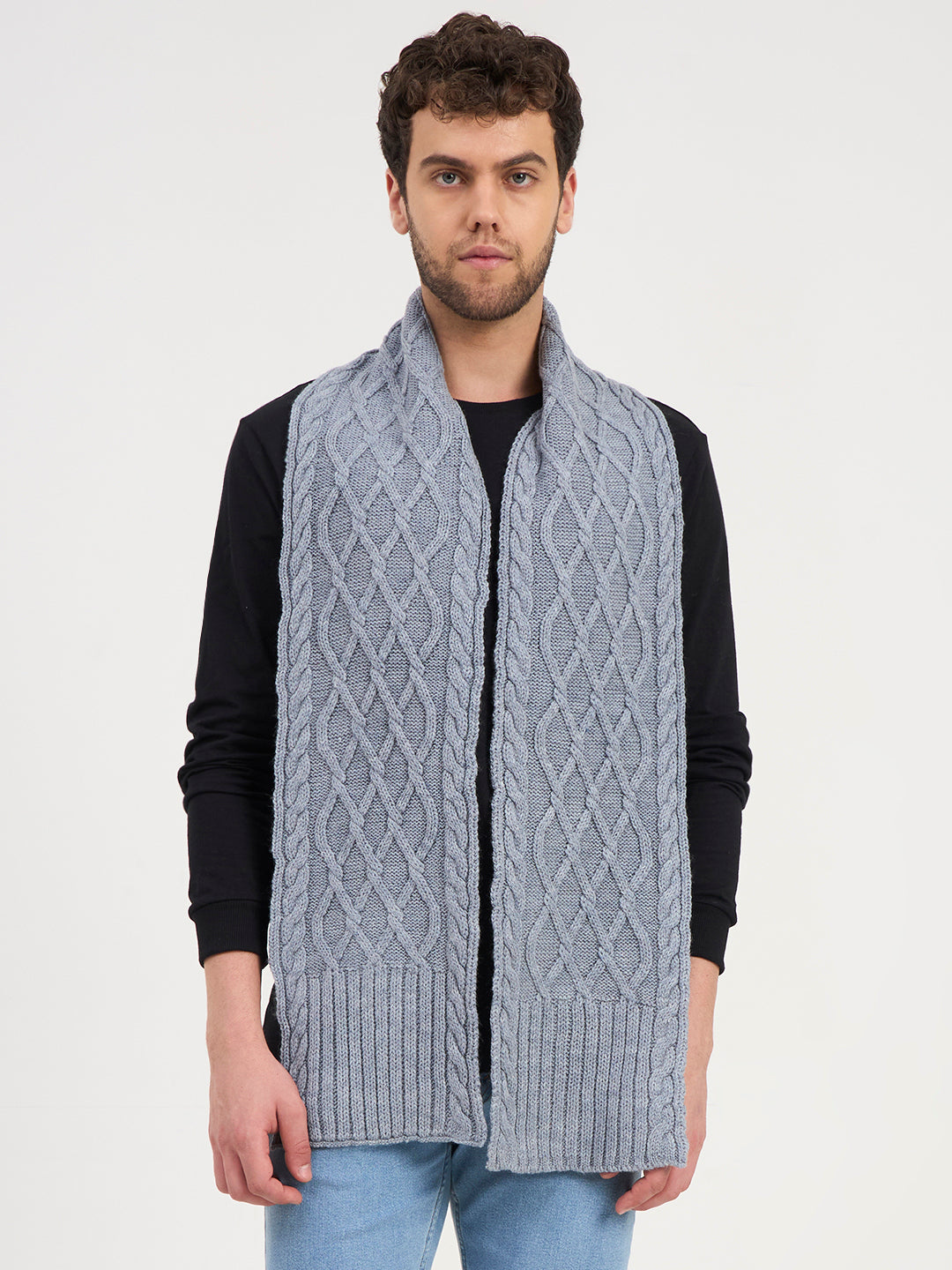 Slate Blue Lattice Cable Muffler